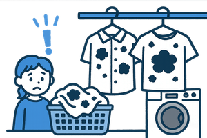 汚れが服に付着