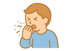 咳やくしゃみが出る