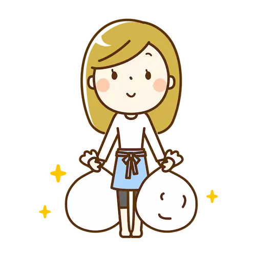 ゴミ出しのイラスト