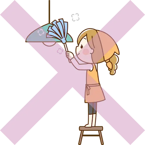 高所での作業のイラスト