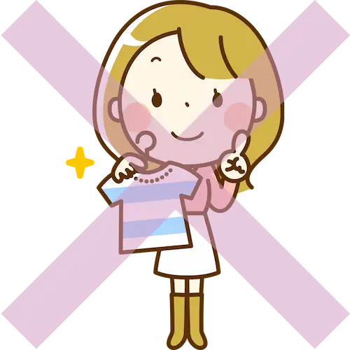 高級衣類洗濯のイラスト