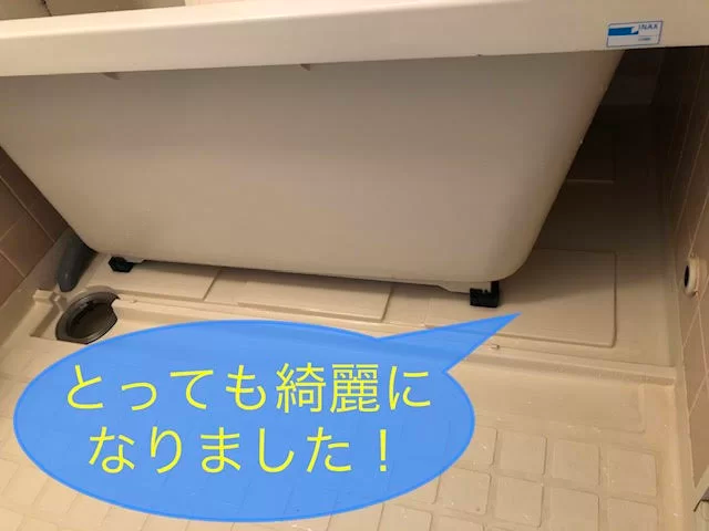 水回り清掃の作業風景